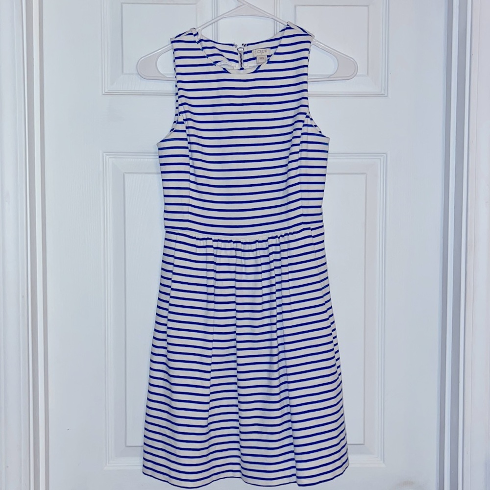 Jcrew sleeveless zipper back dress.
